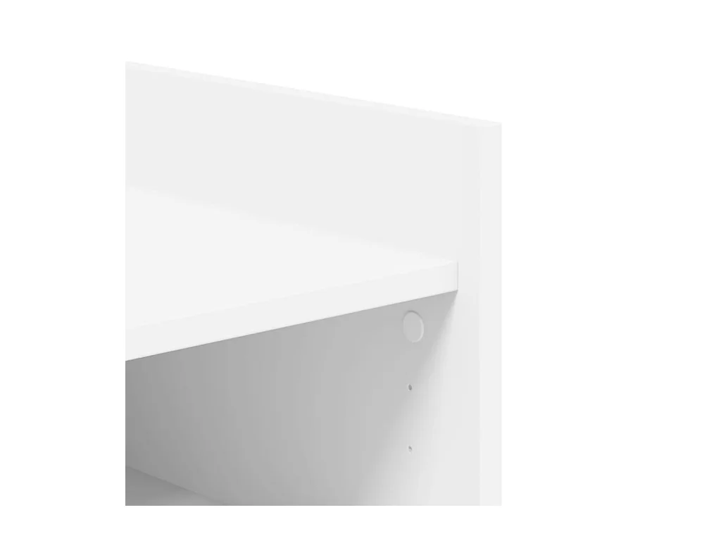 Armoire à chaussures blanc 74,5x37,5x100 cm bois d'ingénierie