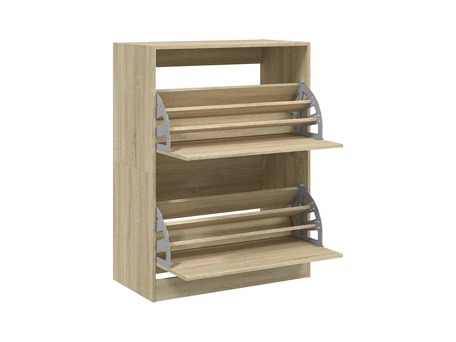 Armoire à chaussures 2 tiroirs rabattables chêne sonoma