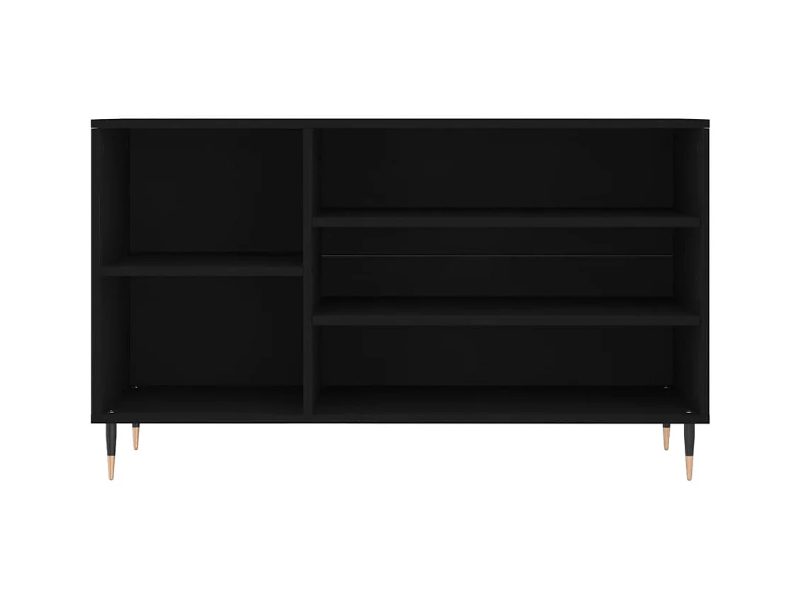 Zwarte schoenenkast 102x36x60 cm Technisch hout