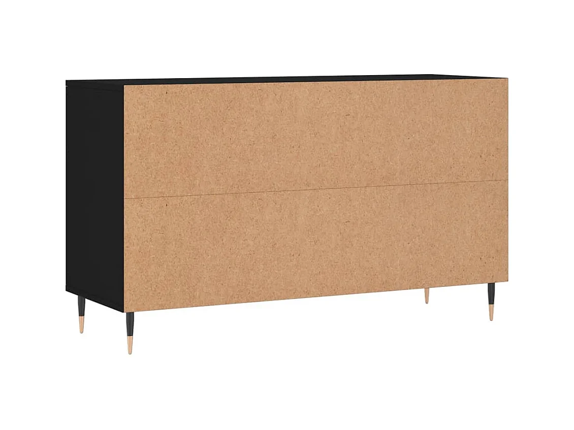 Zwarte schoenenkast 102x36x60 cm Technisch hout