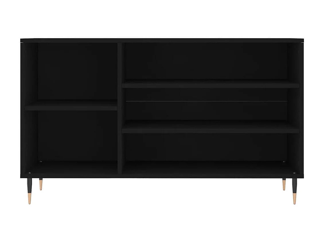 Armoire à chaussures Noir 102x36x60 cm Bois d'ingénierie