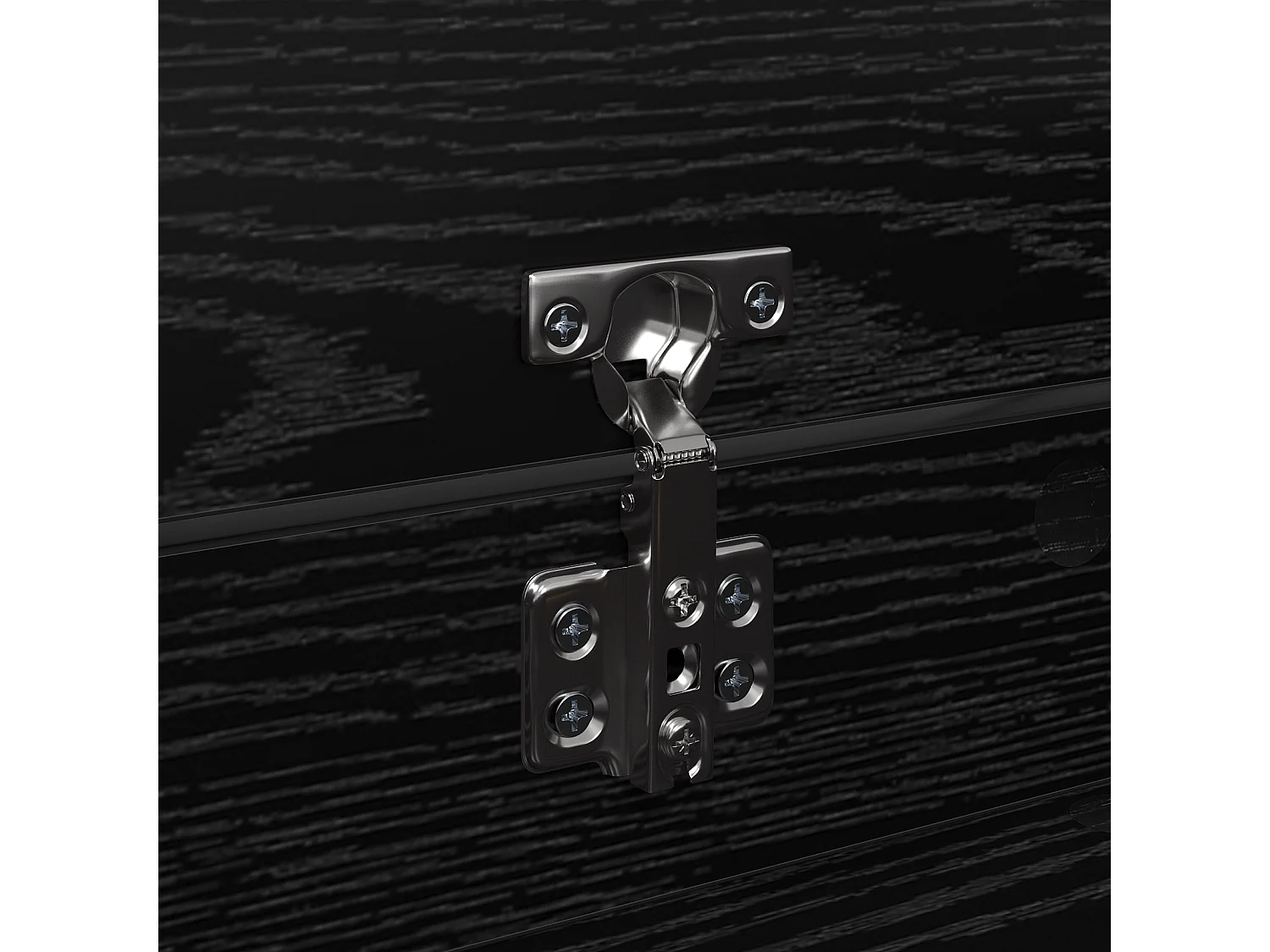 Armoire à chaussures Chêne Noir 100.5x28x100 cm en bois MDF