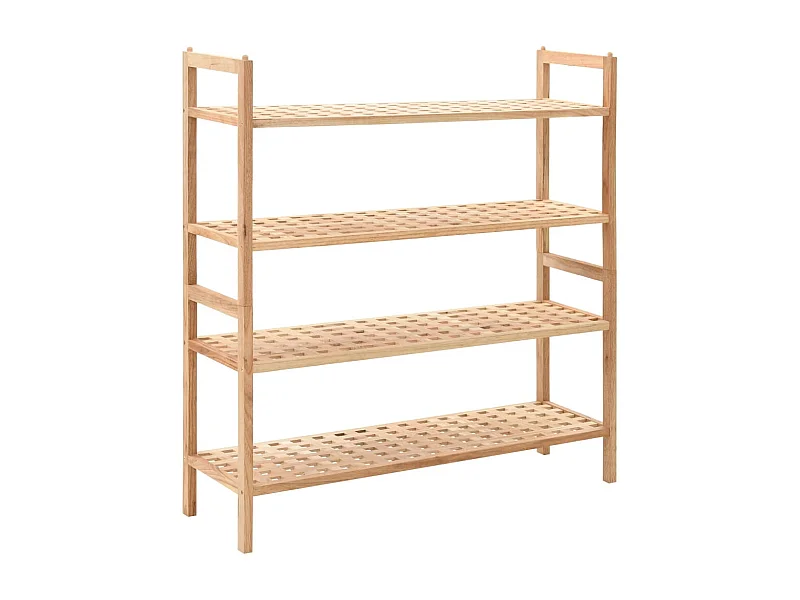 Zapatero Madera maciza de nogal 69 x 26 x 81 cm