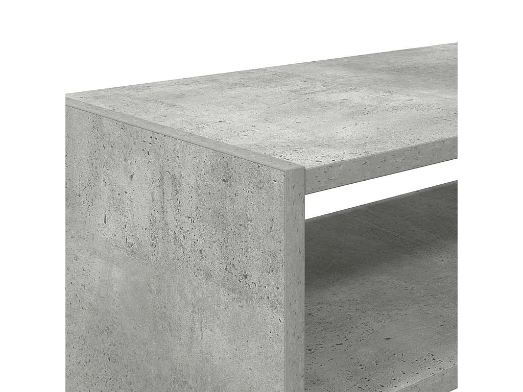 Étagères à chaussures 2 pcs empilable gris béton 60x30x30,5 cm