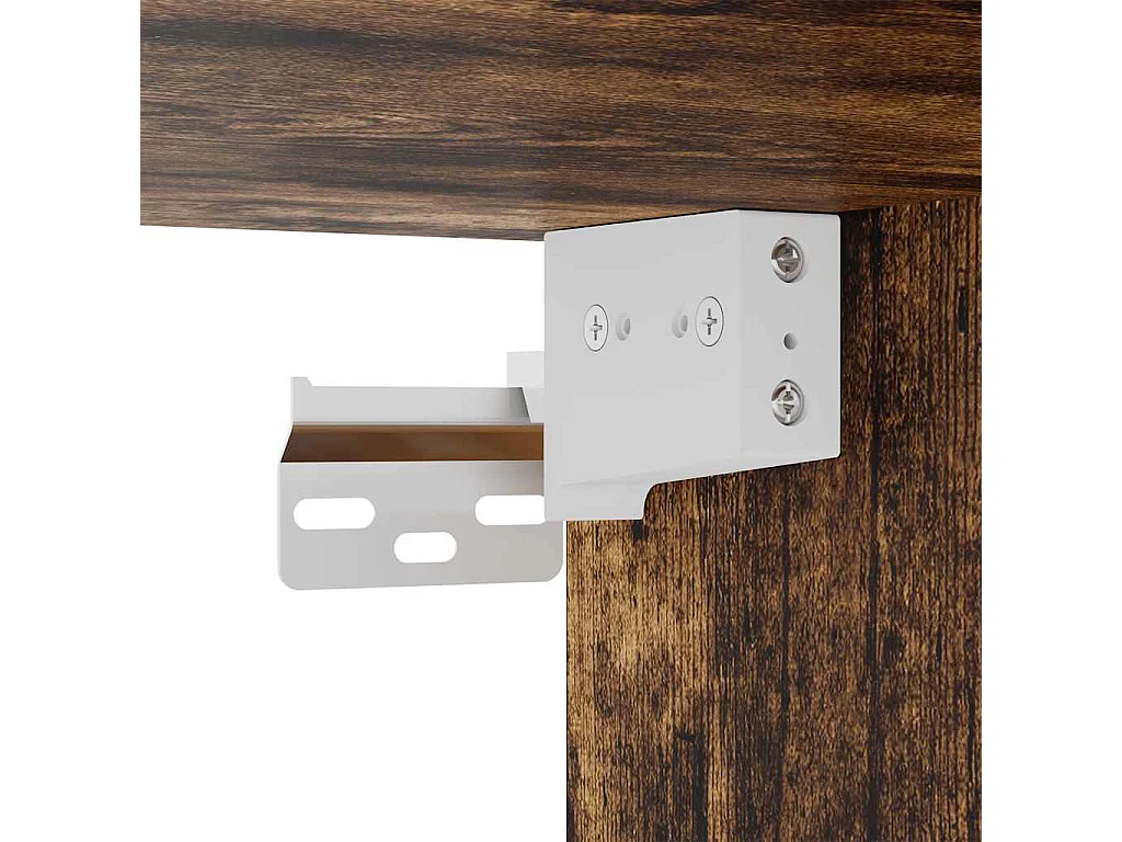 Zapatero de pared Roble ahumado 100x35x38 cm