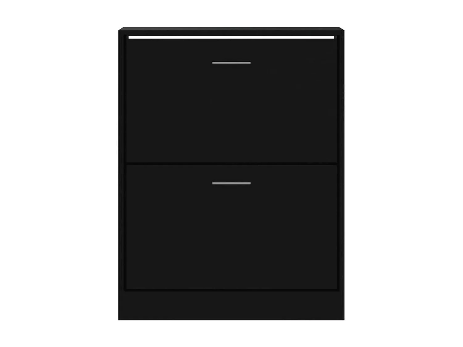 Armoire à chaussures Noir 63x24x81 cm Bois d'ingénierie