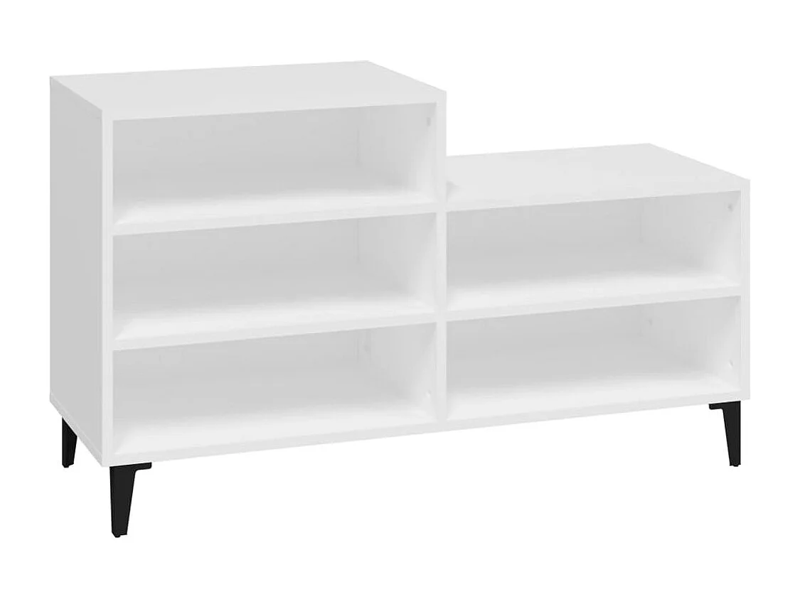 Armoire à chaussures Blanc 102x36x60 cm Bois d'ingénierie