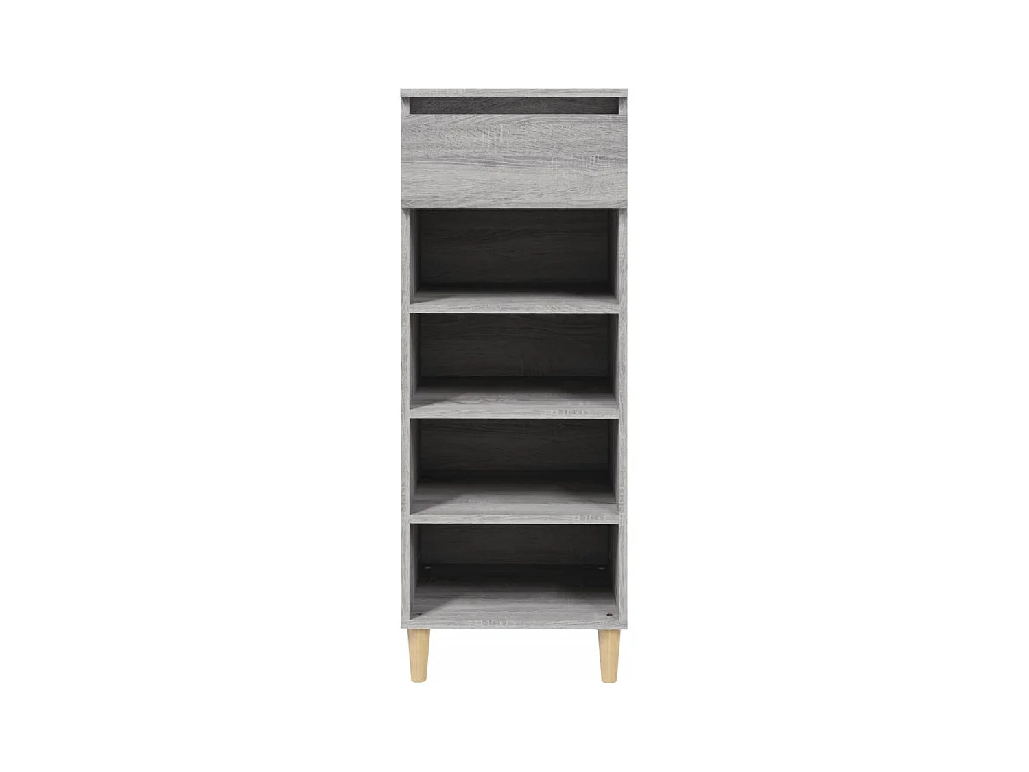 Sonoma grijze schoenenkast 40x36x105 cm Technisch hout