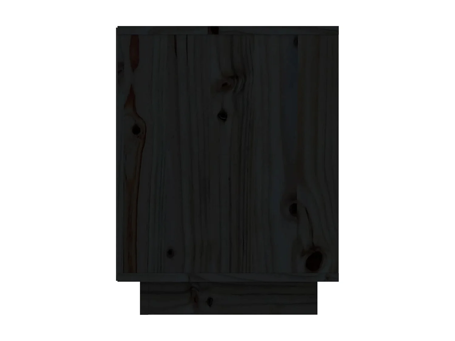 Armoire à chaussures Noir 60x34x45 cm Bois de pin massif