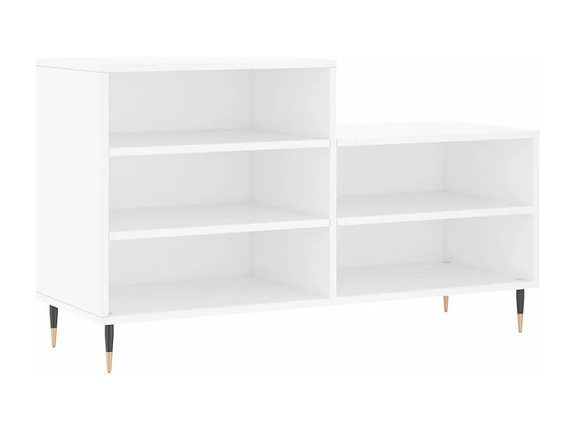 Scarpiera bianca 102x36x60 cm Legno ingegnerizzato