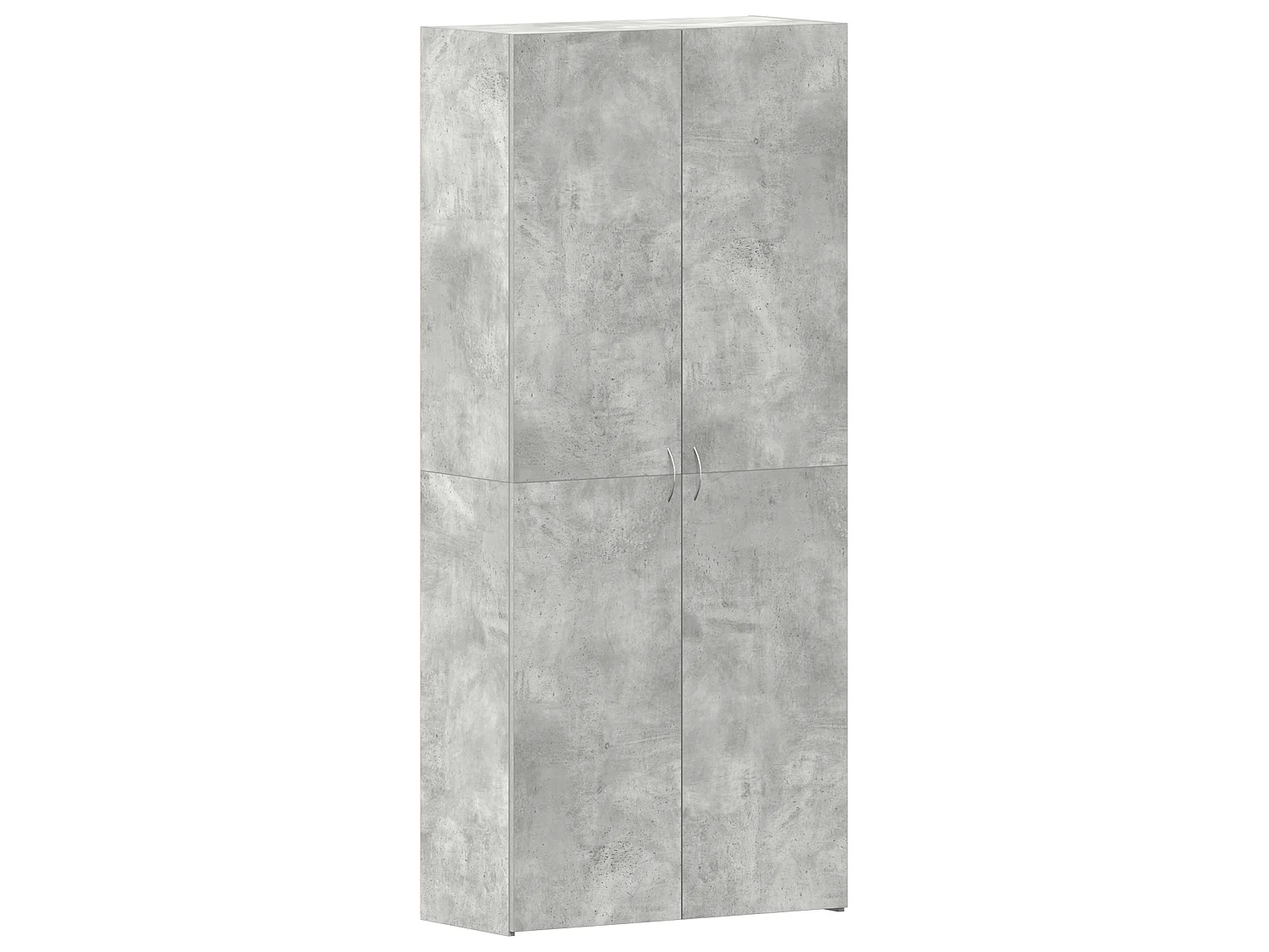 Meuble à chaussures Gris béton 80x35,5x180 cm Bois d'ingénierie