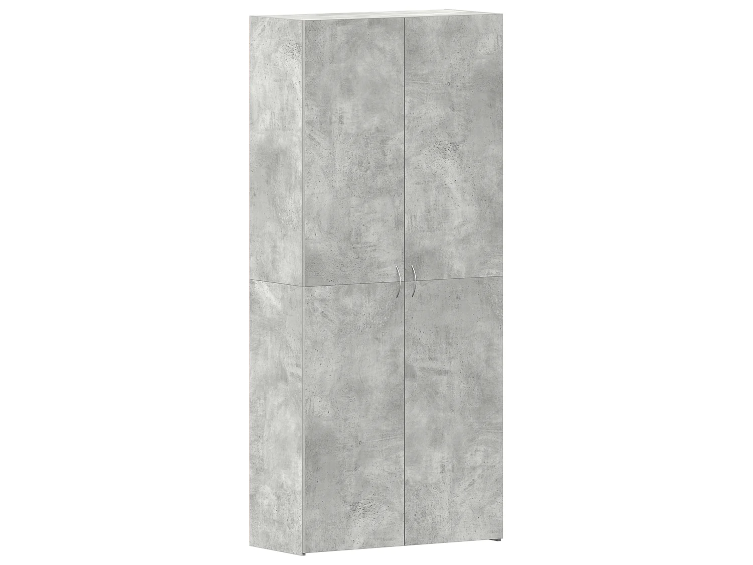 Meuble à chaussures Gris béton 80x35,5x180 cm Bois d'ingénierie