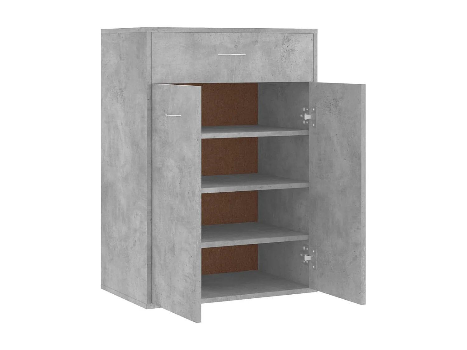 Armoire à chaussures Gris béton 60x35x84 cm Bois d'ingénierie