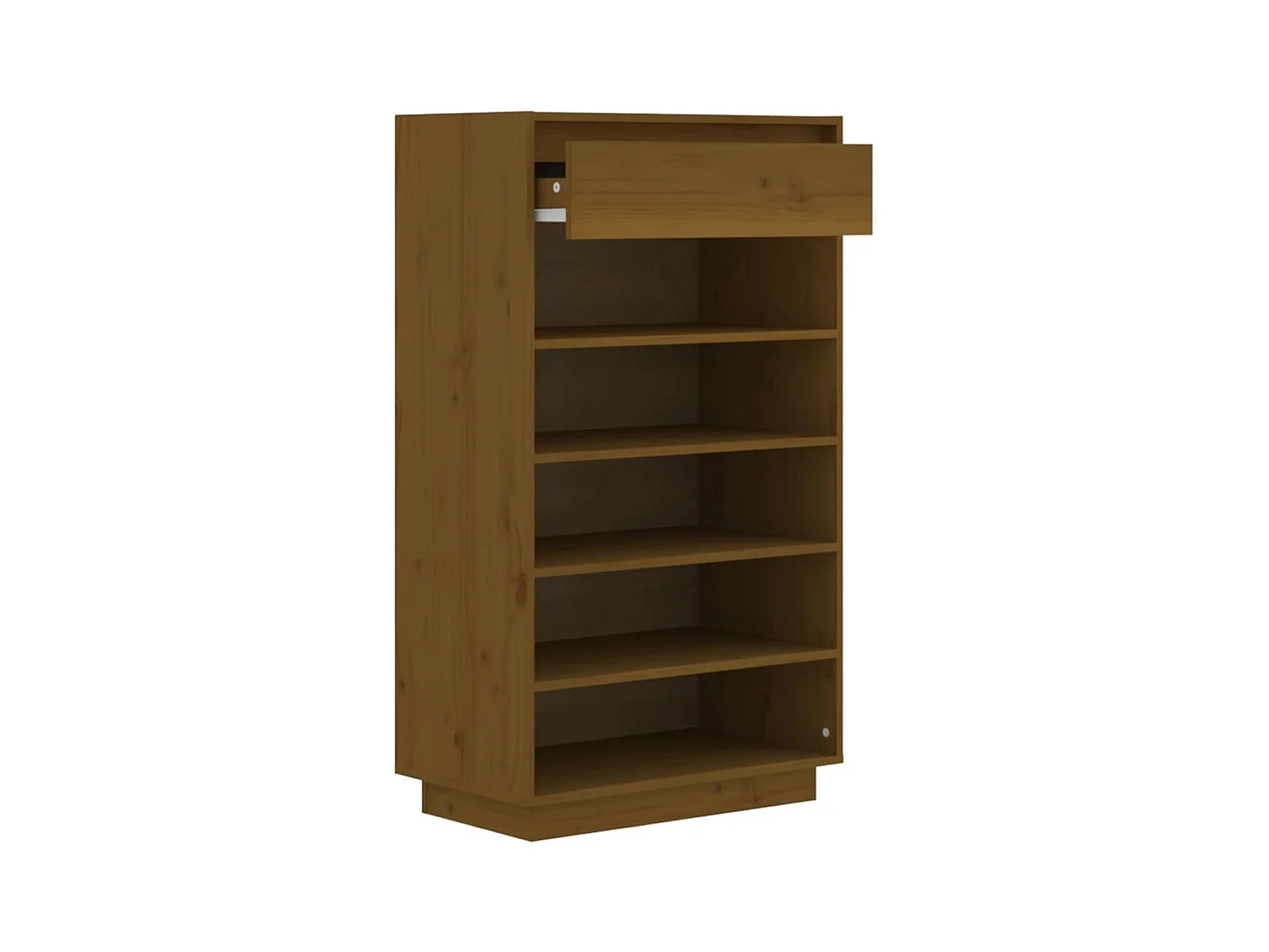 Armoire à chaussures Marron miel 60x34x105cm Bois de pin massif