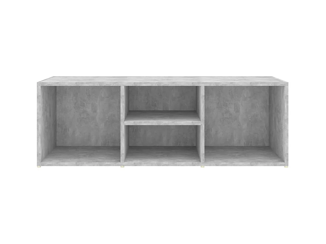 Banc à chaussures Gris béton 105x35x35 cm Aggloméré