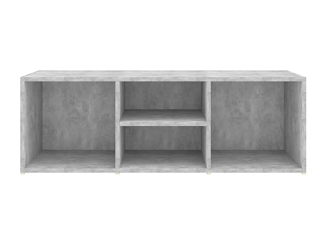 Banc à chaussures Gris béton 105x35x35 cm Aggloméré