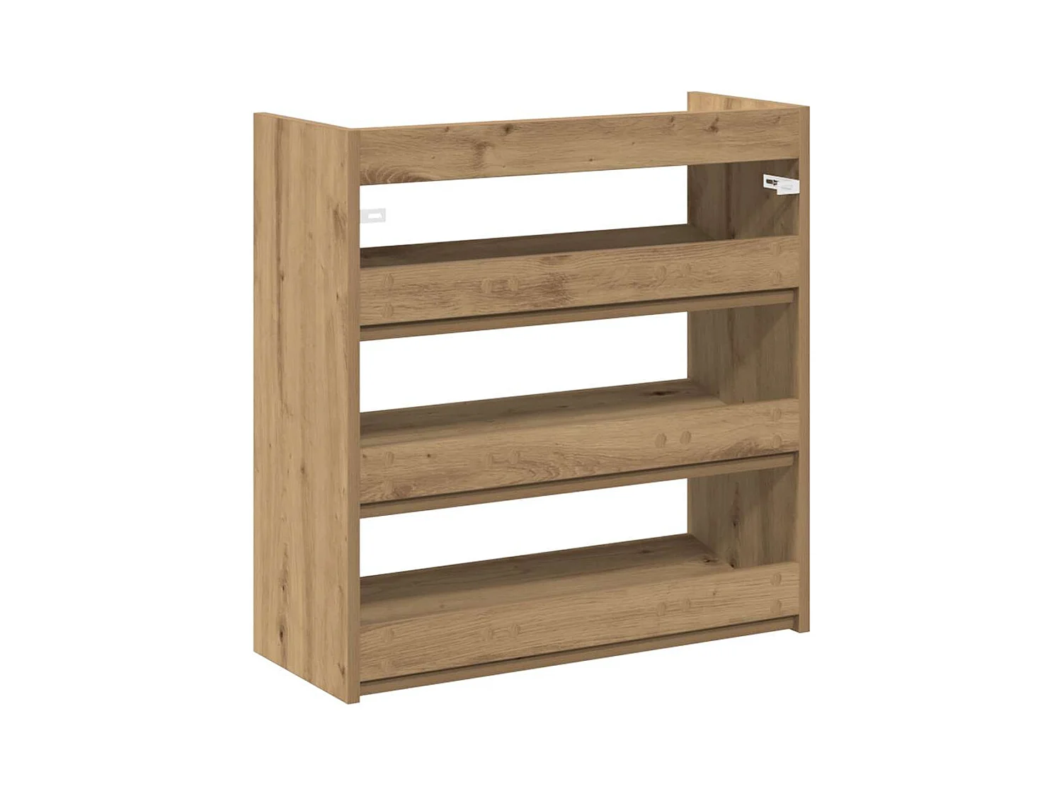 Étagère à chaussures chêne artisanal bois d'ingénierie