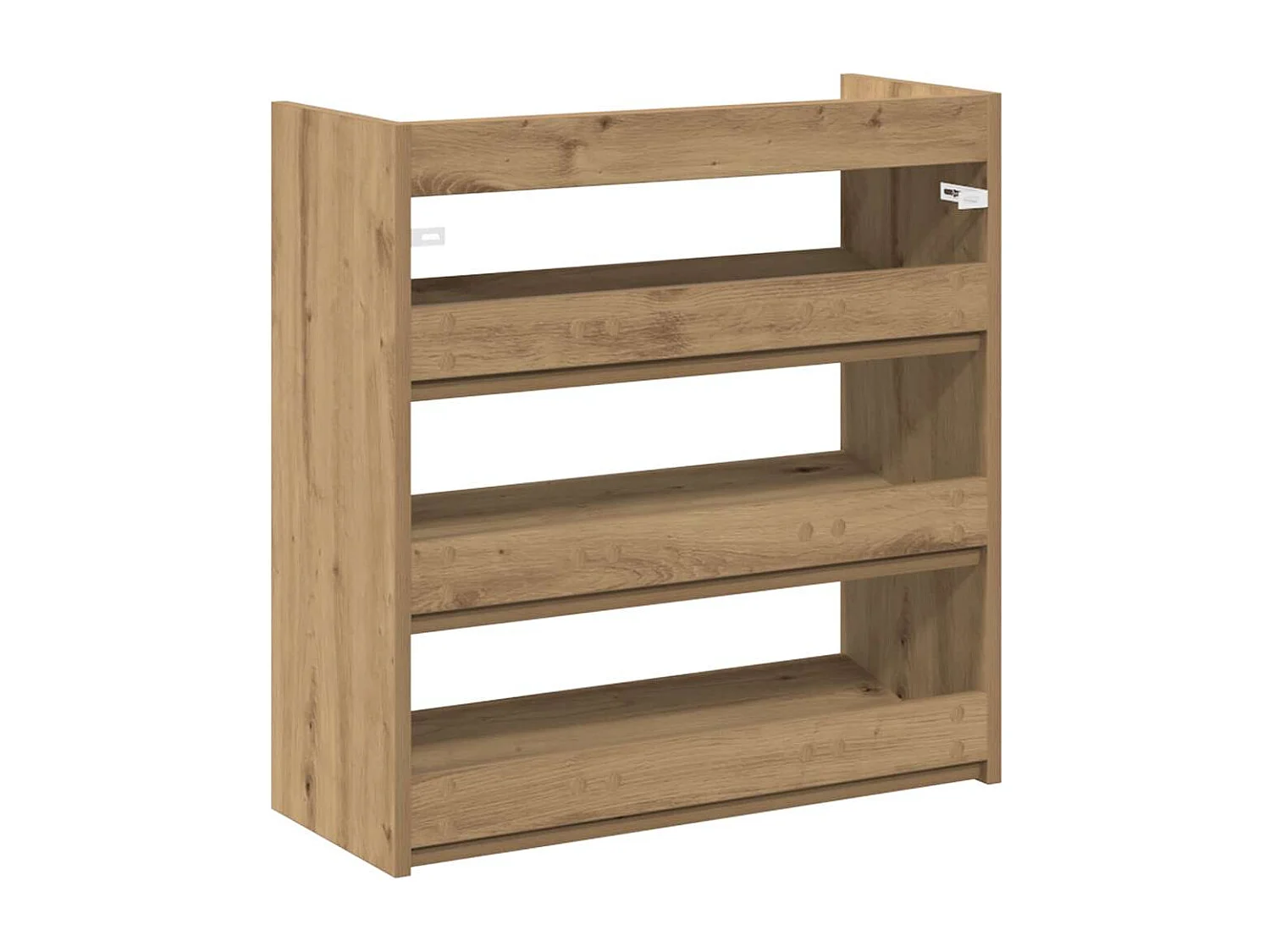 Étagère à chaussures chêne artisanal bois d'ingénierie