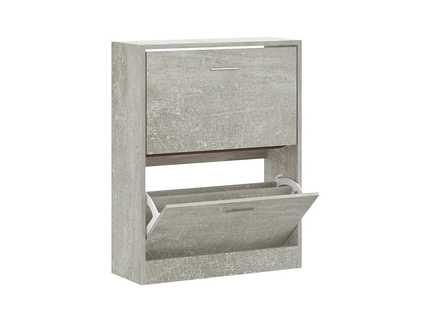 Zapatero gris hormigón 63x24x81 cm Madera de ingeniería