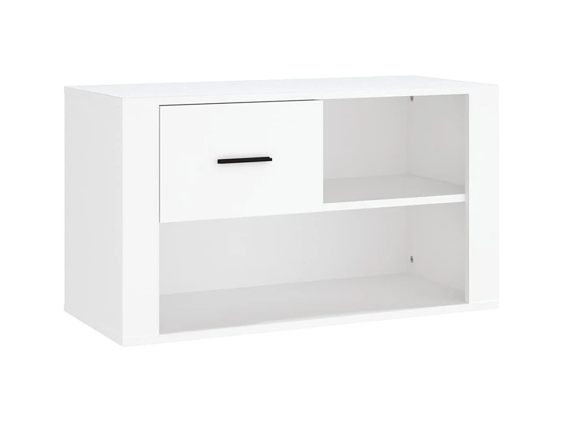 Armoire à chaussures Blanc 80x35x45 cm Bois d'ingénierie