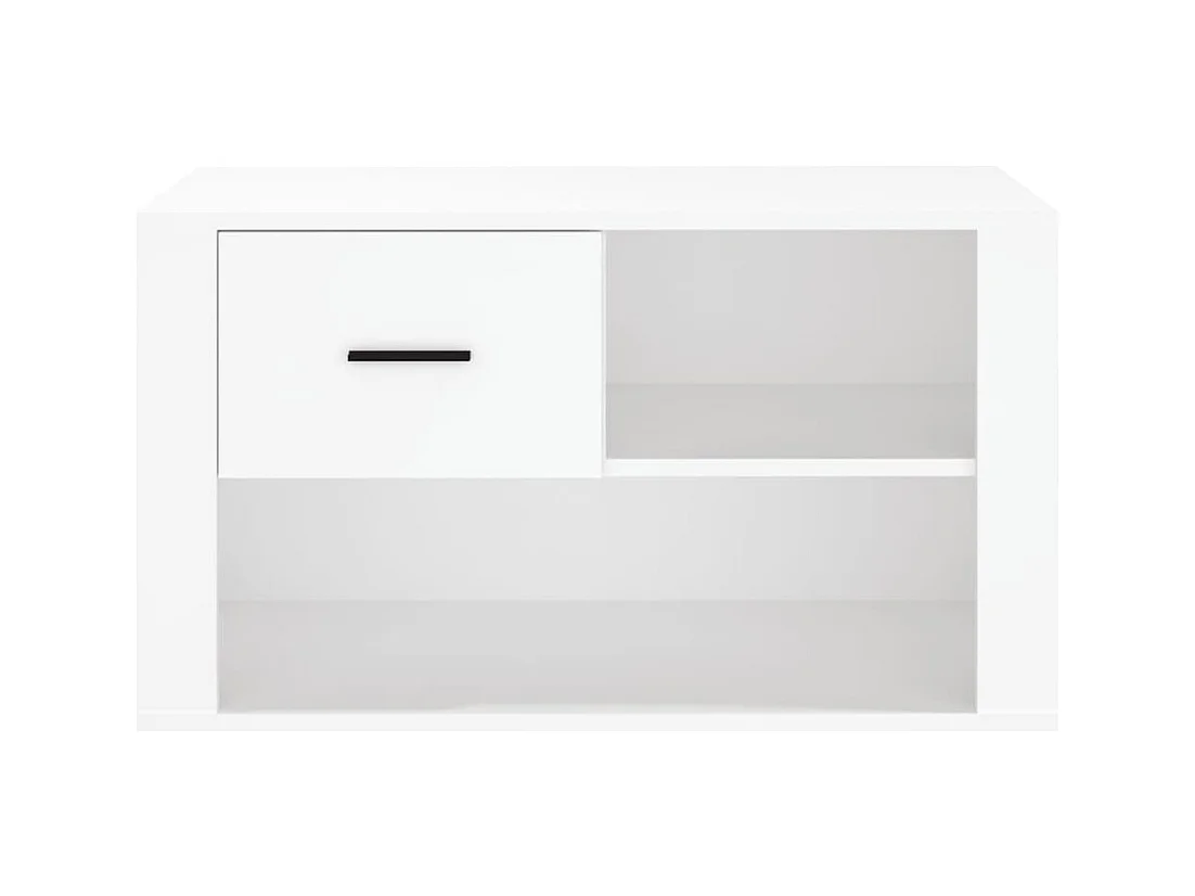 Armoire à chaussures Blanc 80x35x45 cm Bois d'ingénierie