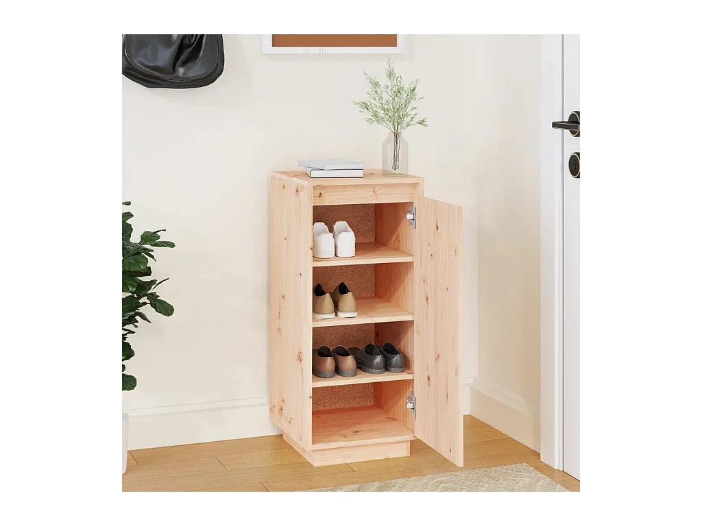 Armoire à chaussures 35x35x80 cm Bois de pin massif