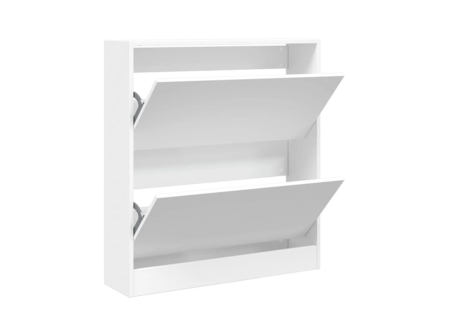 Armoire à chaussures blanc 80x21x87,5 cm bois d'ingénierie