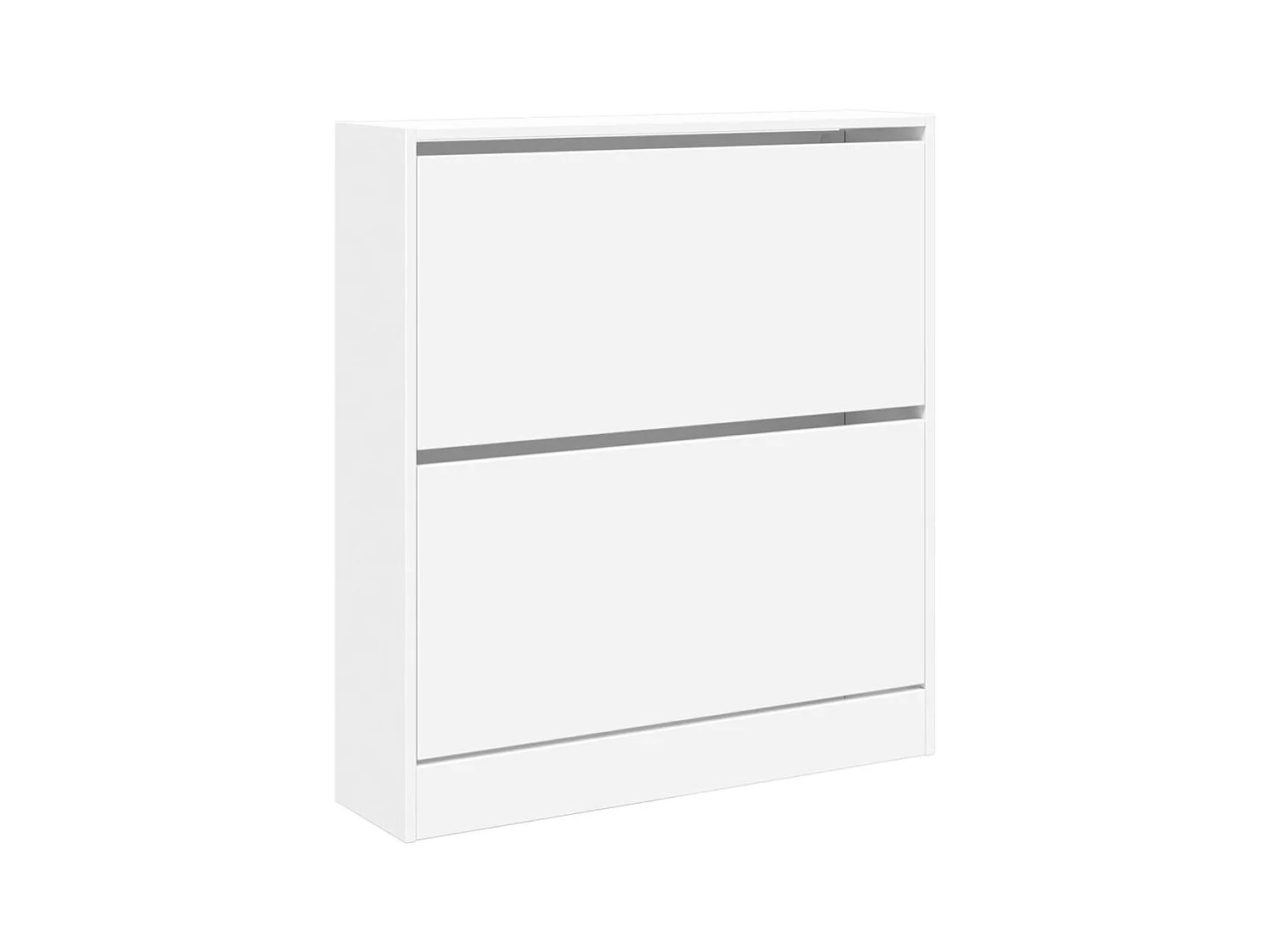 Armoire à chaussures blanc 80x21x87,5 cm bois d'ingénierie