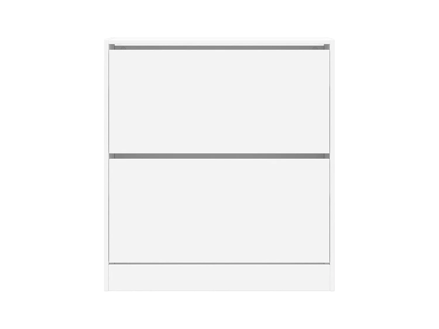 Armoire à chaussures blanc 80x21x87,5 cm bois d'ingénierie