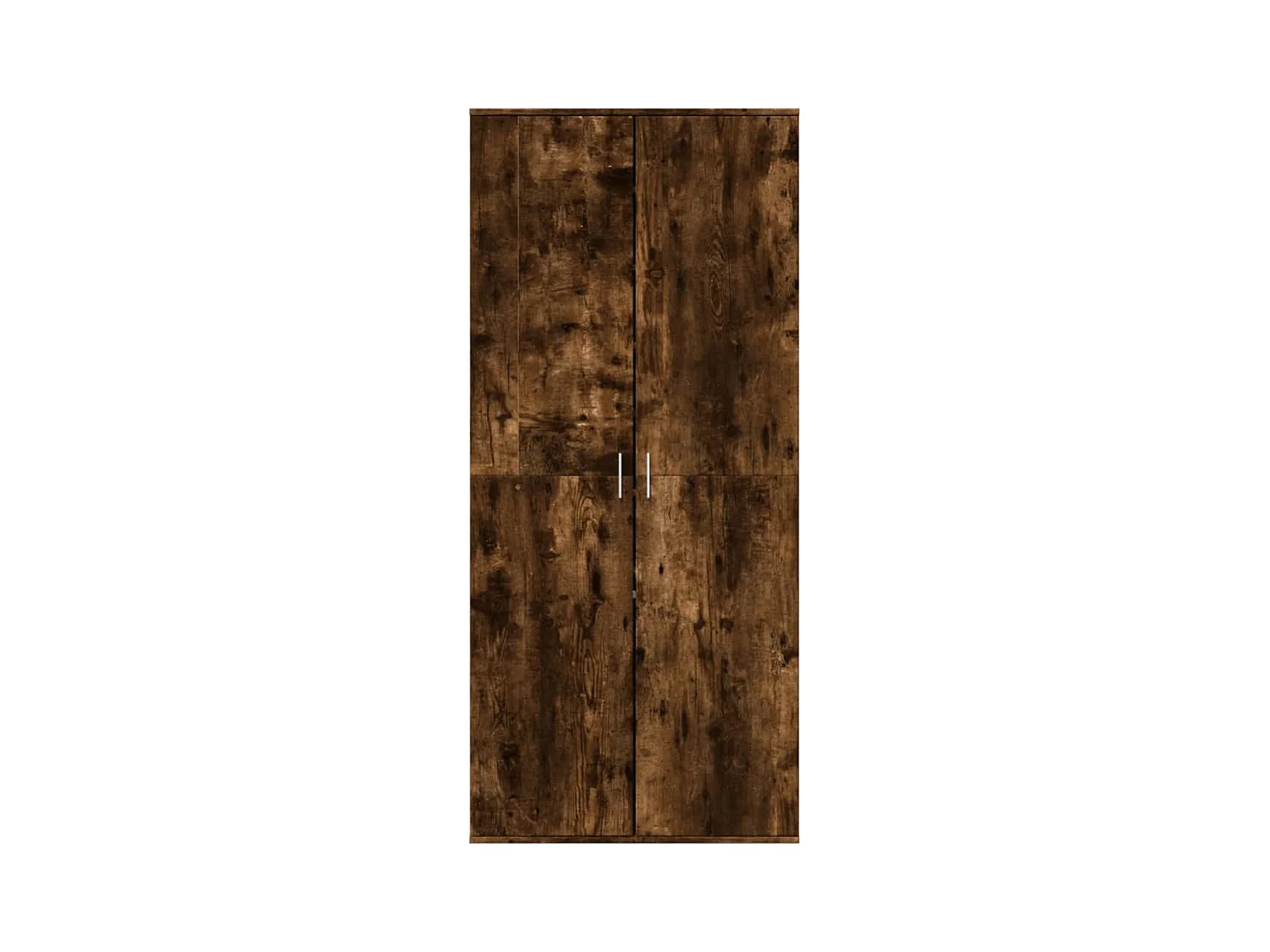 Armoire à chaussures chêne fumé 80x39x178 cm bois d'ingénierie