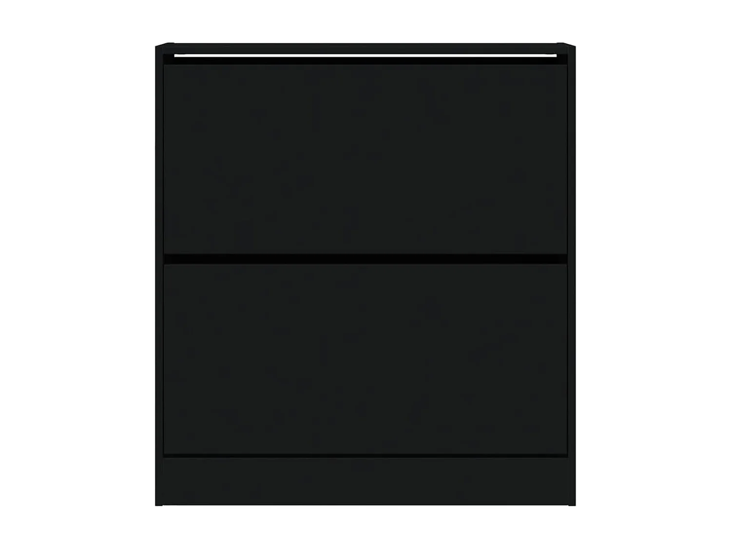 Armoire à chaussures noir 80x21x87,5 cm bois d'ingénierie