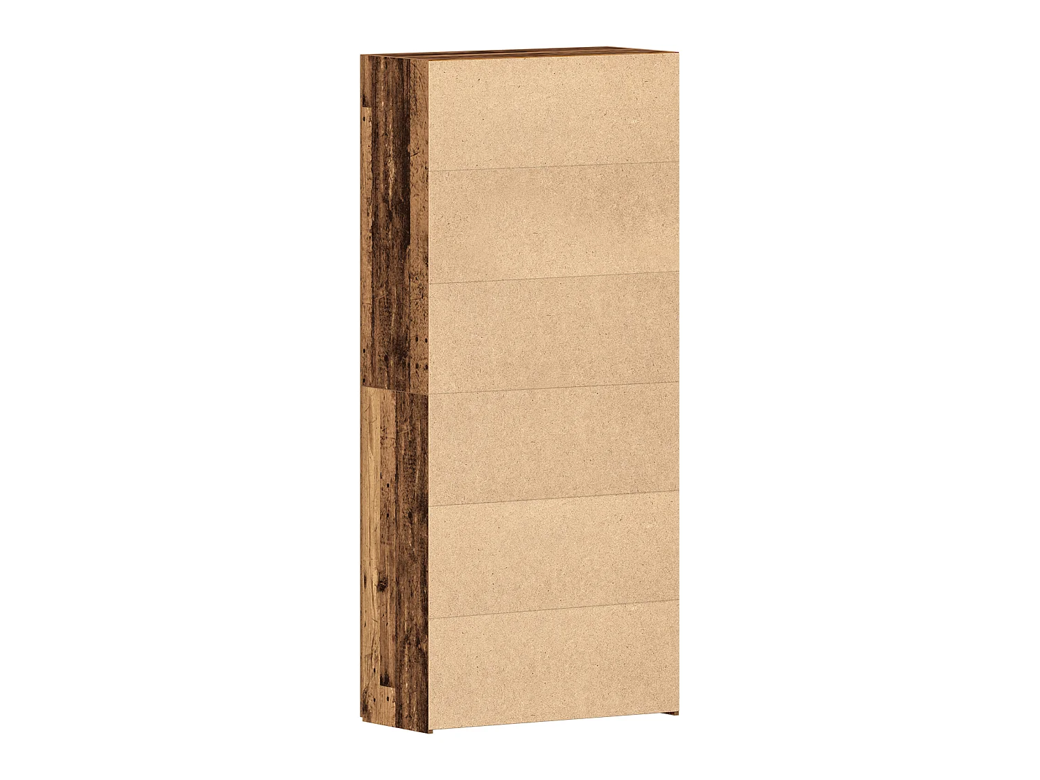 Cabinet à chaussures en bois vieilli 80x35,5x180 cm en bois d'ingénierie