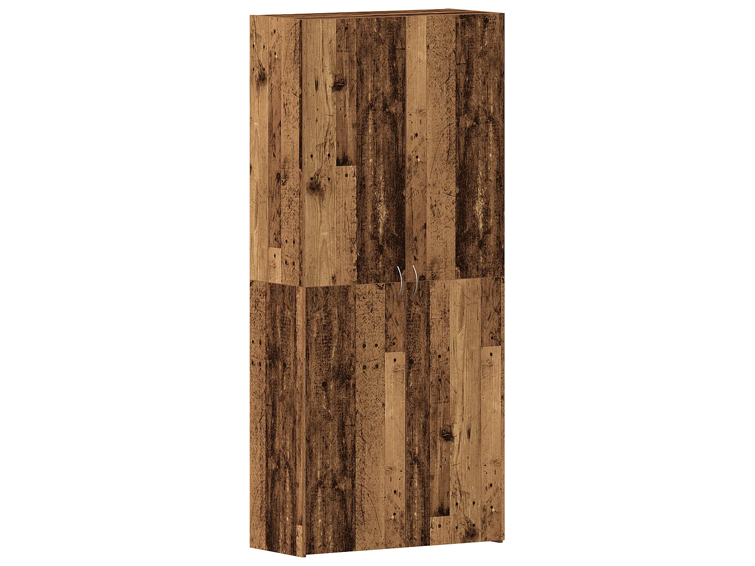 Cabinet à chaussures en bois vieilli 80x35,5x180 cm en bois d'ingénierie