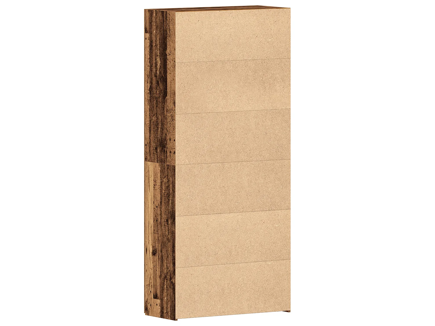 Cabinet à chaussures en bois vieilli 80x35,5x180 cm en bois d'ingénierie