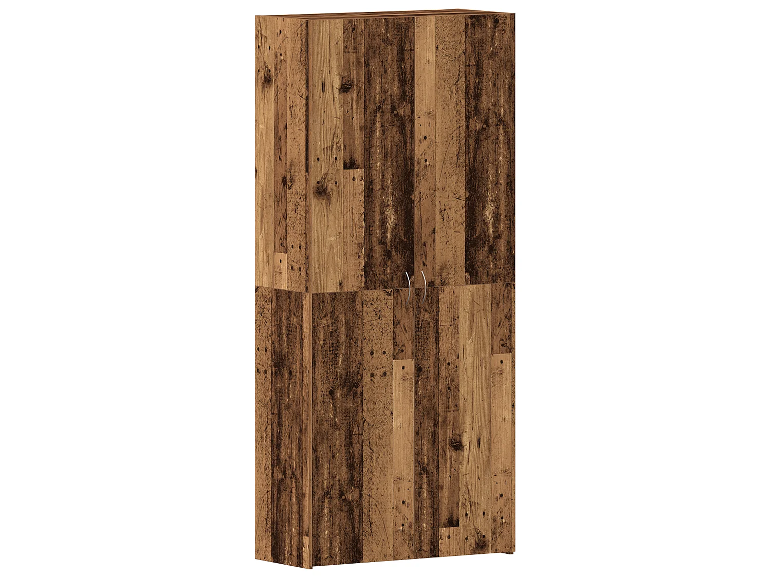 Cabinet à chaussures en bois vieilli 80x35,5x180 cm en bois d'ingénierie