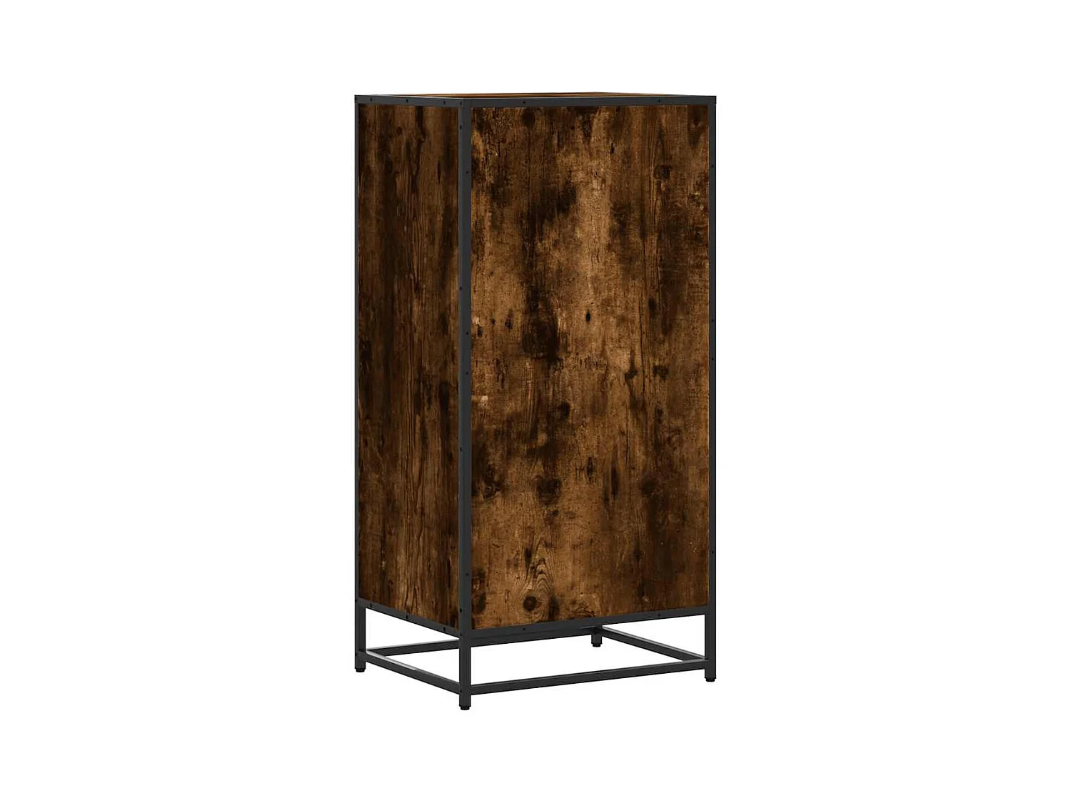 Étagère à chaussures chêne fumé 48x38x97,5 cm bois d'ingénierie