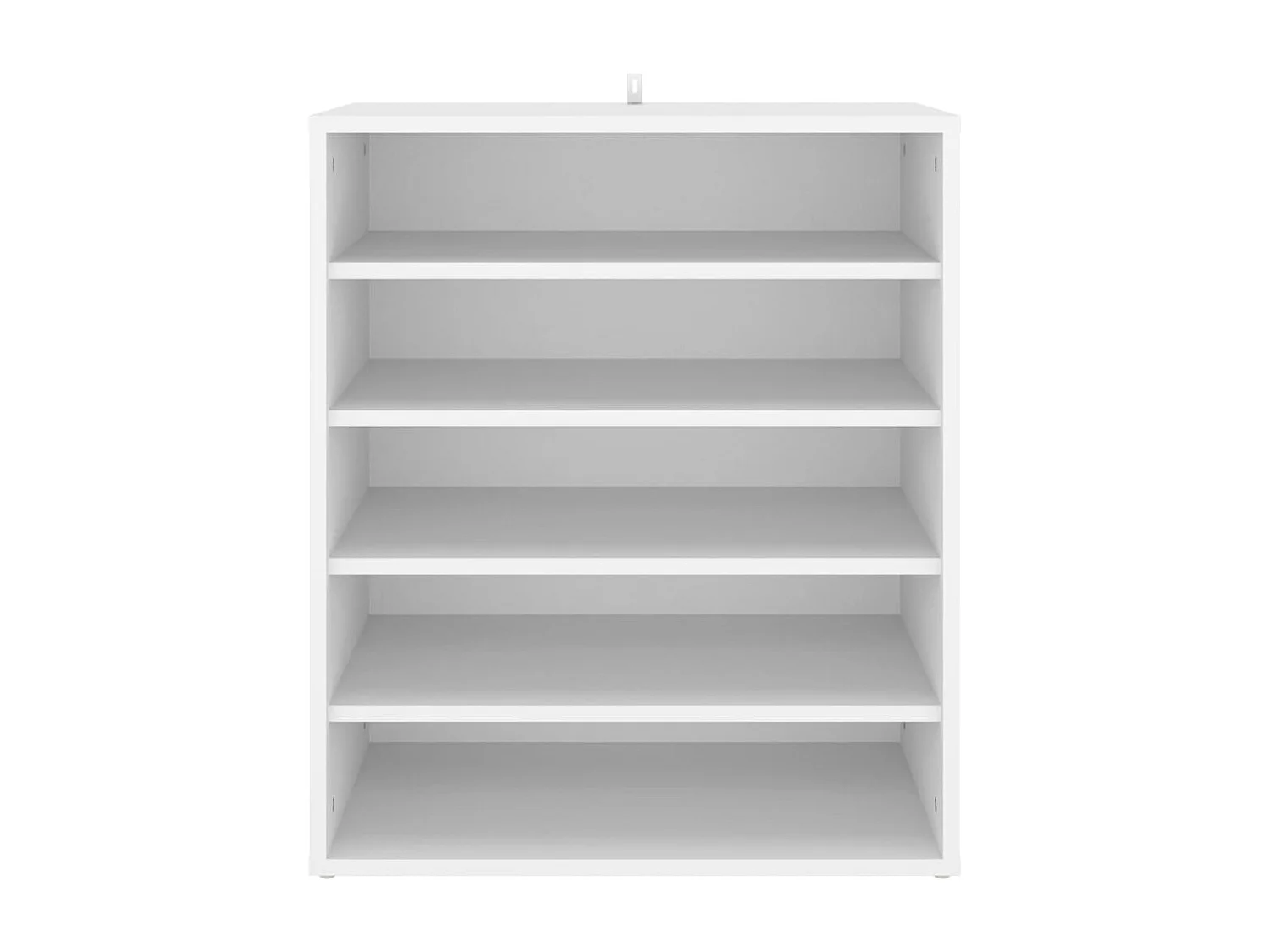 Weißer Schuhschrank 60x35x70 cm Holzwerkstoff