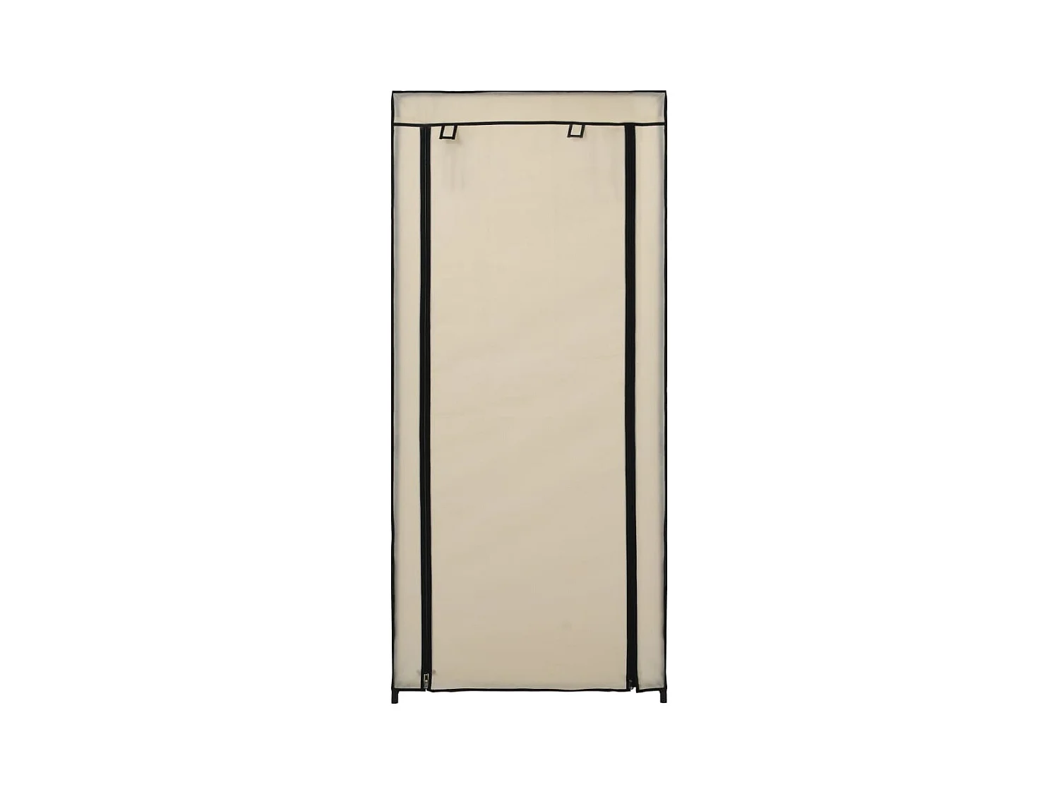 Armoire à chaussures avec housse Crème 58x28x106 cm Tissu