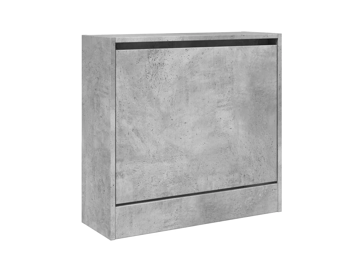 Armoire à chaussures gris béton 60x21x57 cm bois d'ingénierie