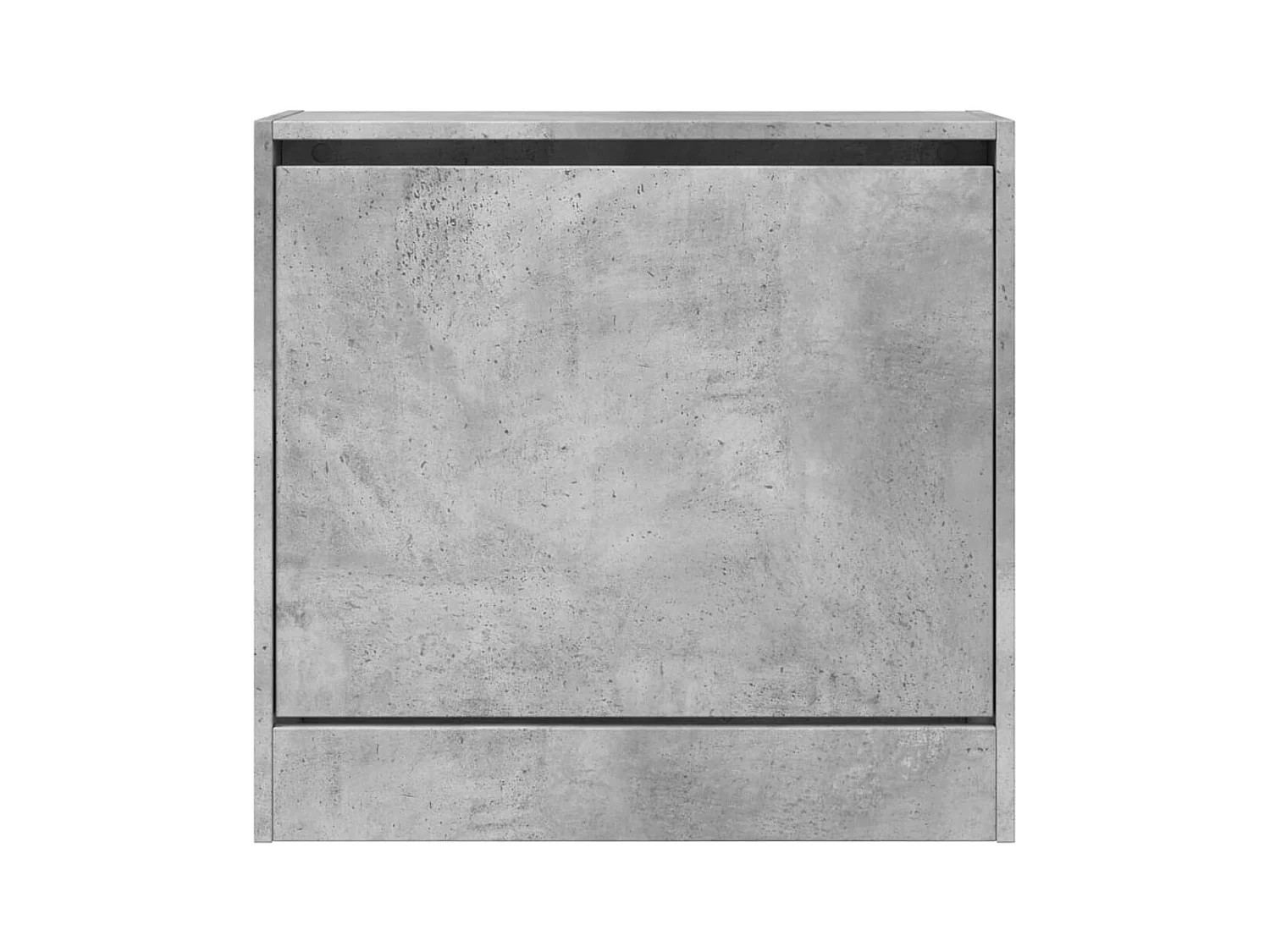 Armoire à chaussures gris béton 60x21x57 cm bois d'ingénierie