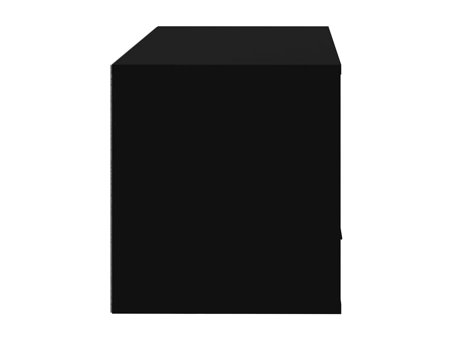 Scarpiera a parete Nero 70x35x38 cm Legno composito