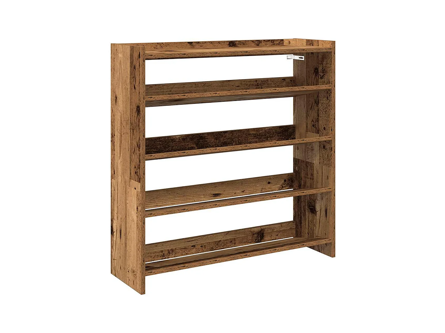 Étagère à chaussures vieux bois 80x25x81 cm bois d'ingénierie