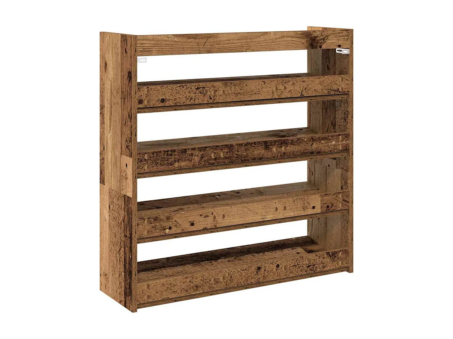 Étagère à chaussures vieux bois 80x25x81 cm bois d'ingénierie