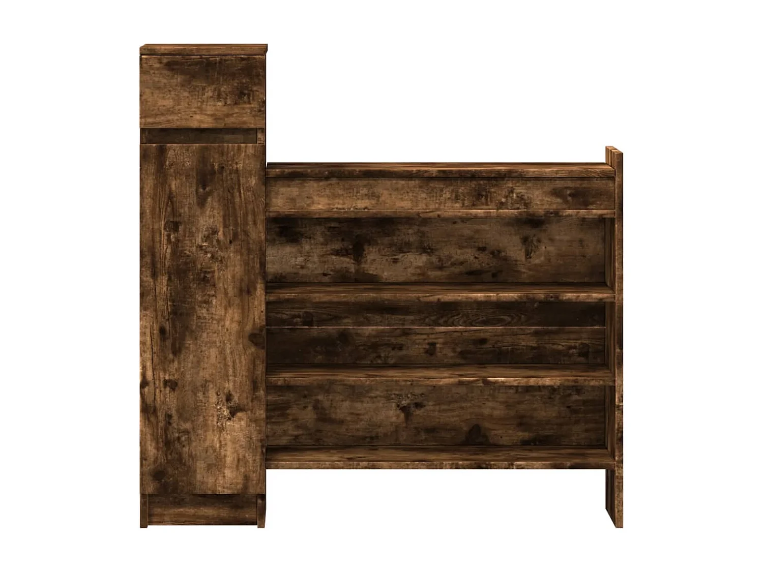 Zapatero de roble ahumado de madera de ingeniería