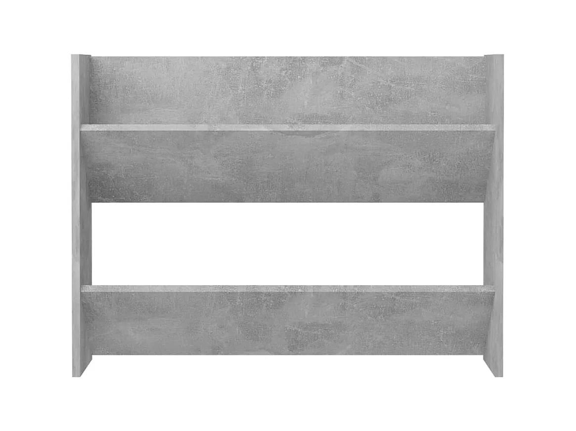 Wandkast voor schoenen Betongrijs 80x18x60 cm Spaanplaat