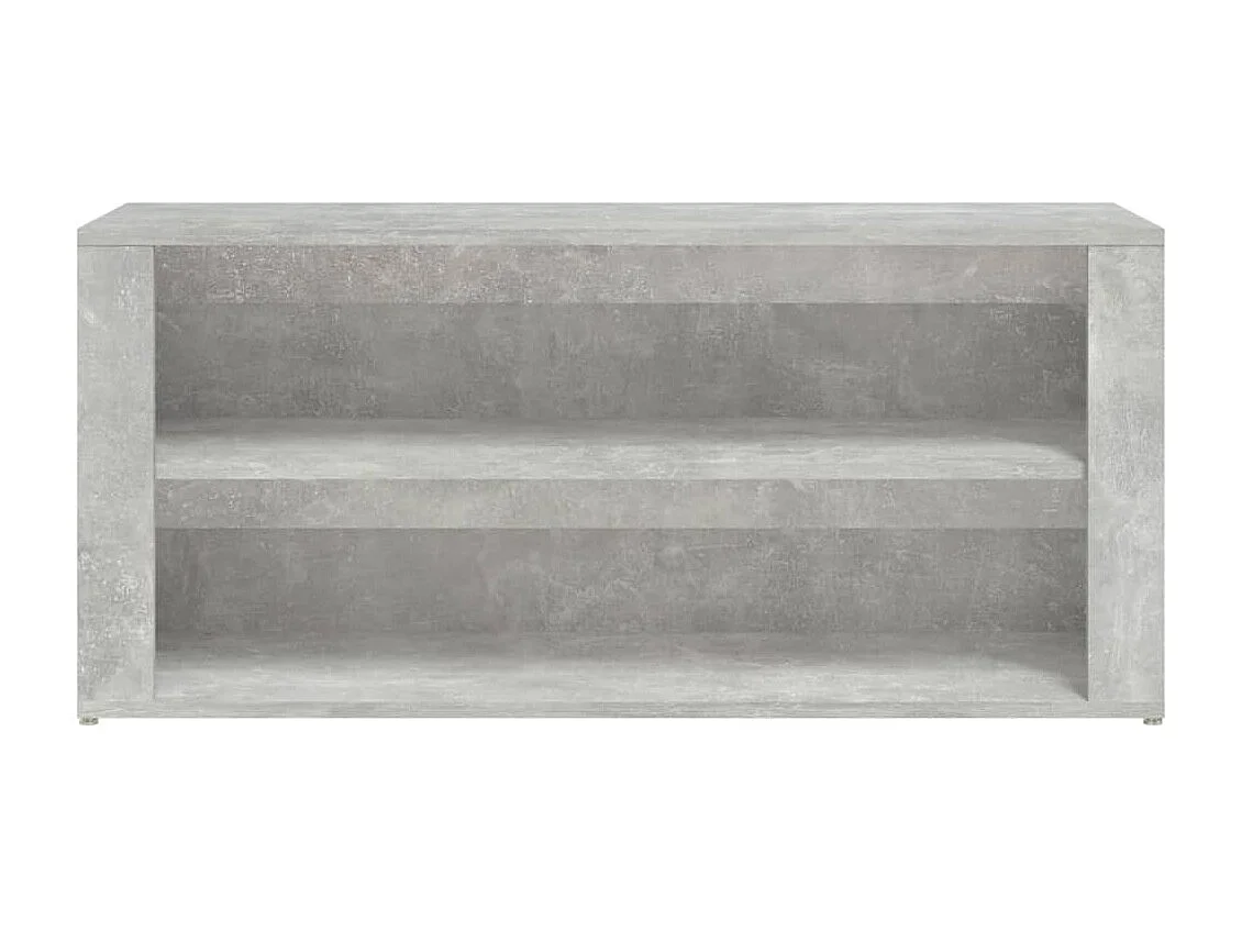 Zapatero Gris Hormigón 100x35x45 cm Madera de Ingeniería