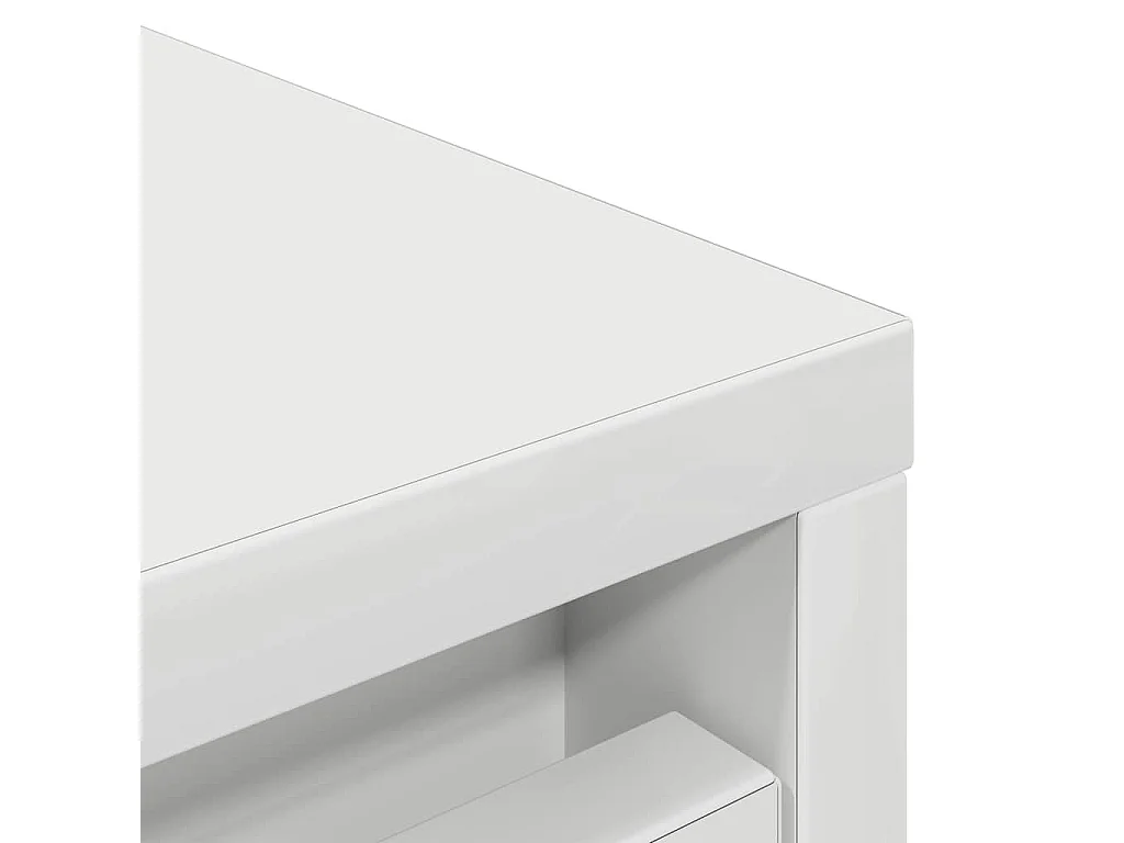 Zapatero blanco 57x34x76 cm madera contrachapada