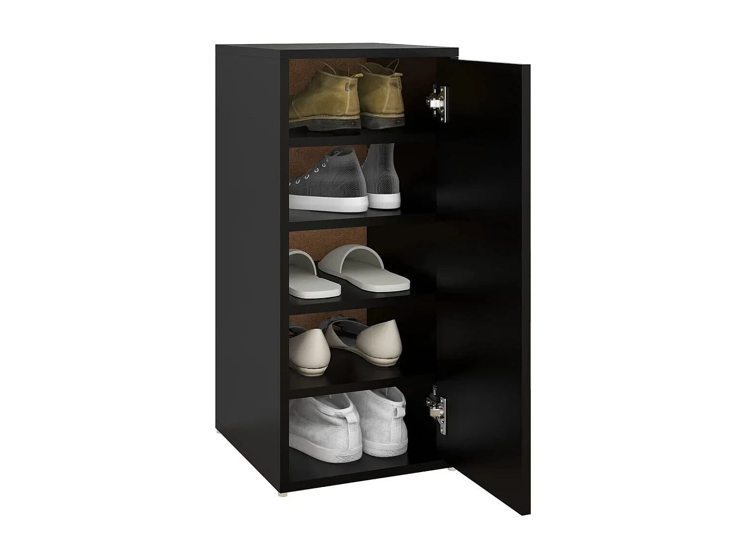 Armoire à chaussures Noir 32x35x70 cm Bois d’ingénierie