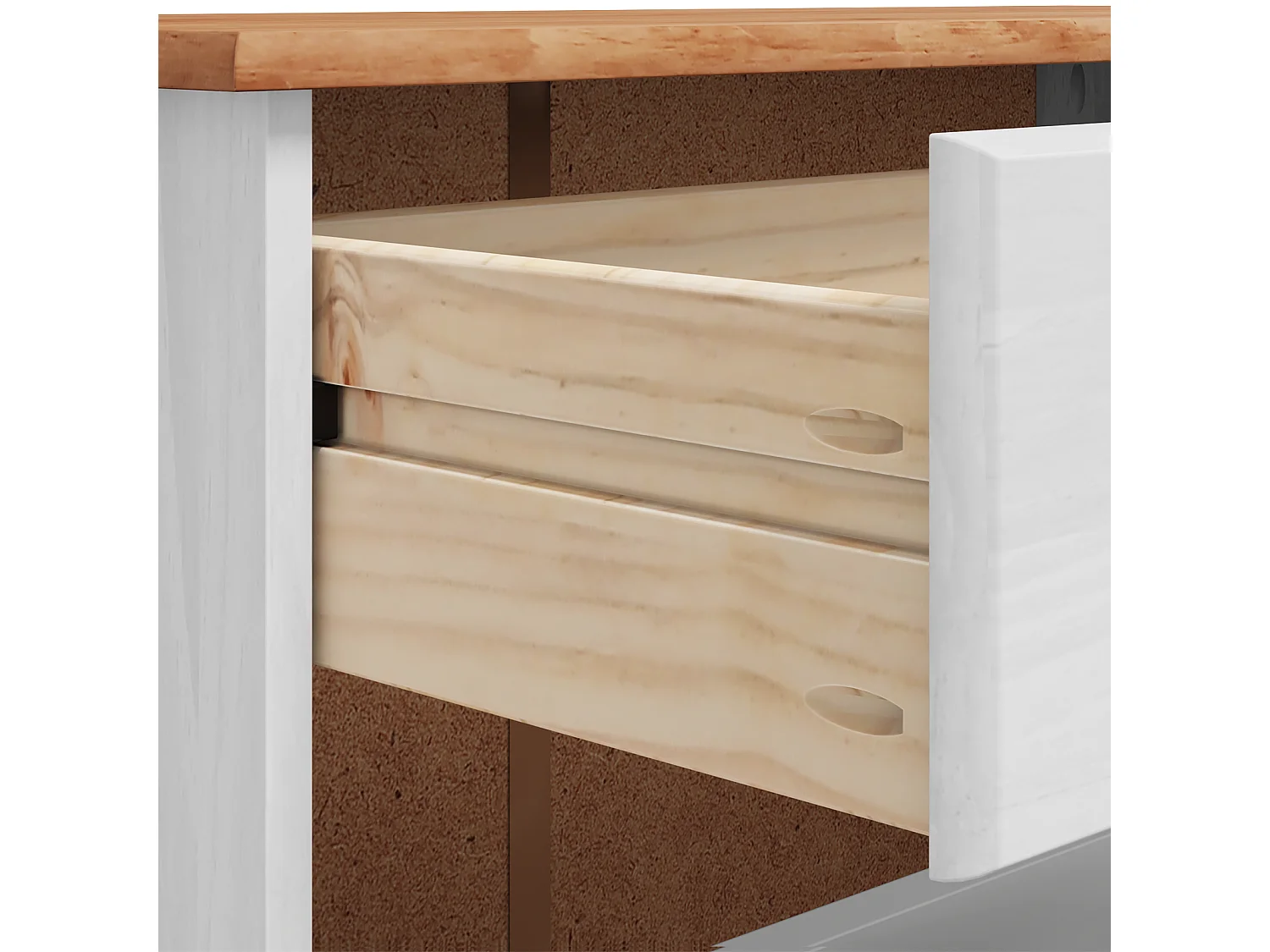 Cabinet à chaussures Blanc 85x35x108 cm Bois massif pin