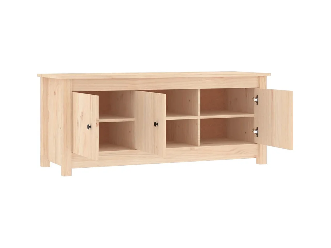 Armoire à chaussures 110x38x45,5 cm Bois de pin massif